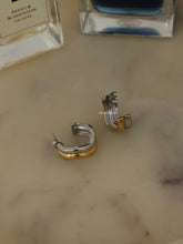 Load image into Gallery viewer, Silver Eriana Curve Earrings - Waterproof
