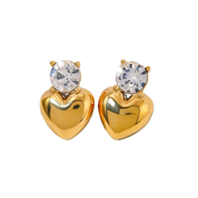 Load image into Gallery viewer, Journ Heart Drop Earrings - Waterproof
