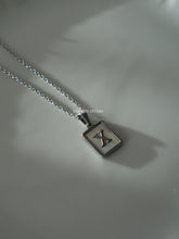 Load image into Gallery viewer, Silver Brooklyn Initial Necklace - Waterproof
