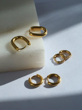 Load image into Gallery viewer, Wara Cubic Hoop Earrings - Waterproof
