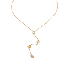 Load image into Gallery viewer, Yale Cubic Drop Necklace - Waterproof

