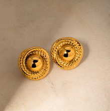 Load image into Gallery viewer, Number One Round Earrings - Waterproof
