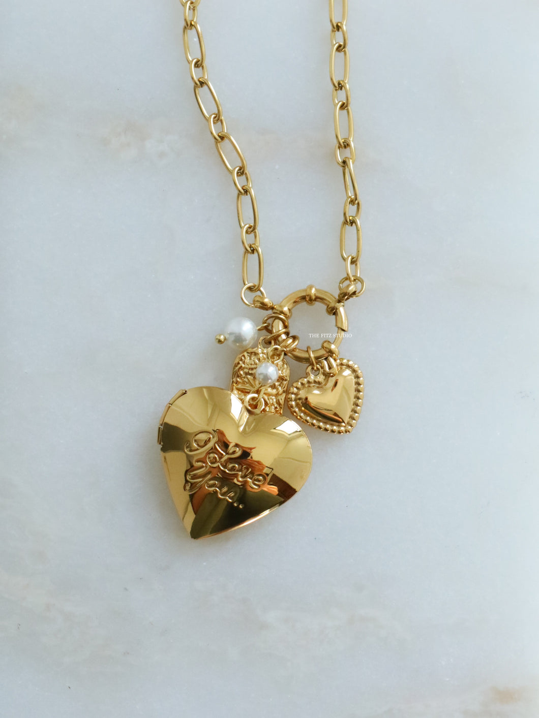 Mirror Love Charm Necklace - Waterproof