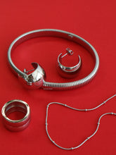 Load image into Gallery viewer, Silver Echa Cuff Earrings - Waterproof
