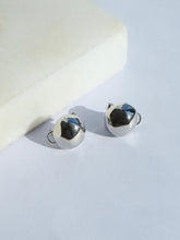 Load image into Gallery viewer, Silver Small Round Jane Earrings - Waterproof
