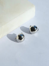 Load image into Gallery viewer, Silver Small Round Jane Earrings - Waterproof
