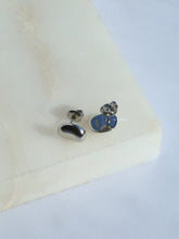 Load image into Gallery viewer, Silver Mapo Stud Earrings - Waterproof
