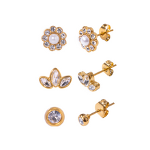 Load image into Gallery viewer, (SALE) Three Pivot Earrings Set - Waterproof

