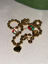 Load image into Gallery viewer, Sweet Cherry Heart Charm Necklace - Waterproof
