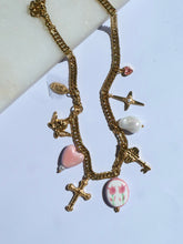 Load image into Gallery viewer, Pink Luna Charm Necklace - Waterproof
