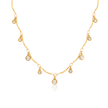 Load image into Gallery viewer, Lena Cubic Drop Necklace - Waterproof
