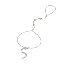 Load image into Gallery viewer, Silver Arium Ring Hand Bracelet - Waterproof
