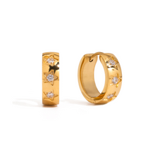 Load image into Gallery viewer, (SALE) Spari Ripple Hoop Earrings - Waterproof
