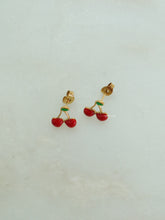 Load image into Gallery viewer, Omma Cherry Stud Earrings - Waterproof
