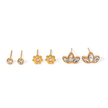 Load image into Gallery viewer, (SALE) Three Pivot Earrings Set - Waterproof
