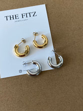Load image into Gallery viewer, Silver Simple Cuff Earrings - Waterproof
