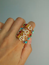 Load image into Gallery viewer, LOVE Copper Cubic Zirconia Ring
