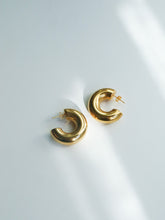 Load image into Gallery viewer, Chubby Thick Hoop Earrings (2 Colors)
