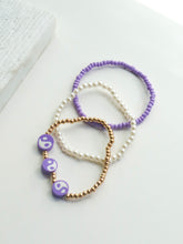 Load image into Gallery viewer, 3pcs Purple Yin Yang Bracelet Set
