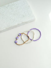 Load image into Gallery viewer, 3pcs Purple Yin Yang Bracelet Set
