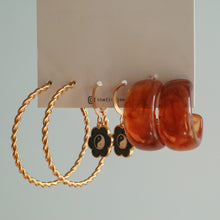 Load image into Gallery viewer, 3pcs Maple Colours Earrings Set
