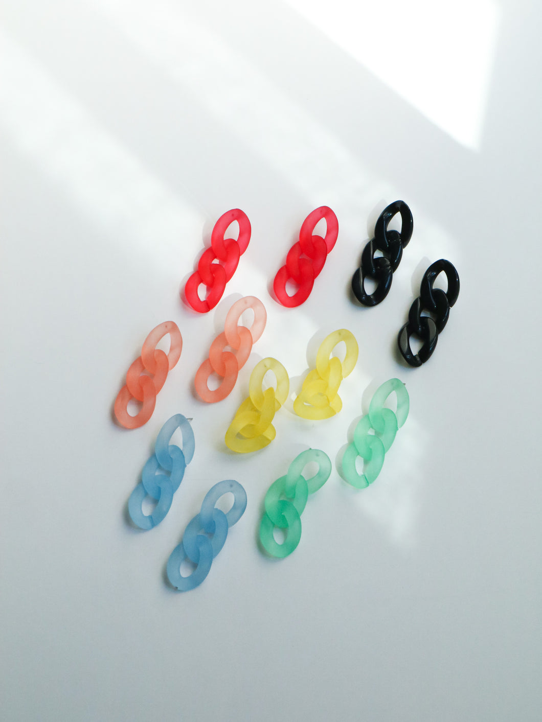 Neon Colored Drop Earrings