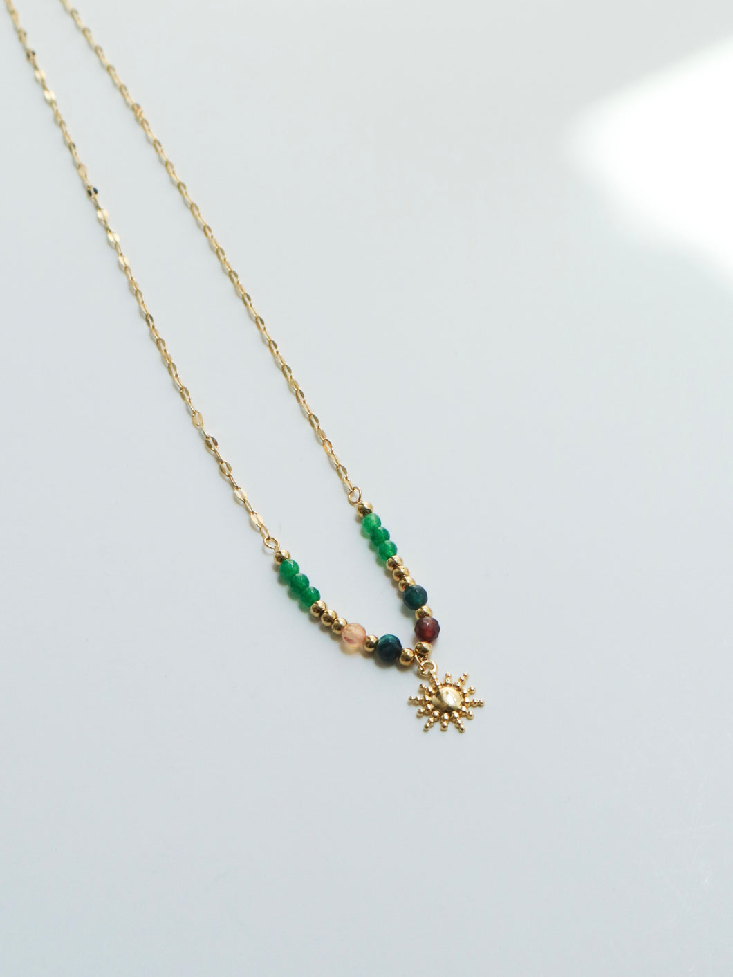Sun Beads Clip Necklace