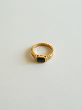 Load image into Gallery viewer, Black Onyx Gold Ring
