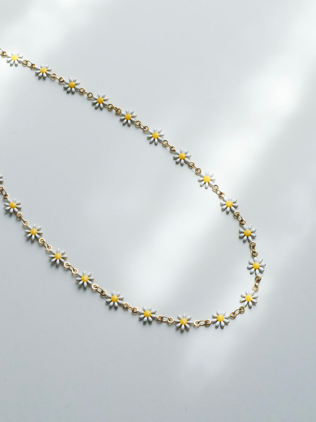 Daisy Enamel Necklace - Waterproof