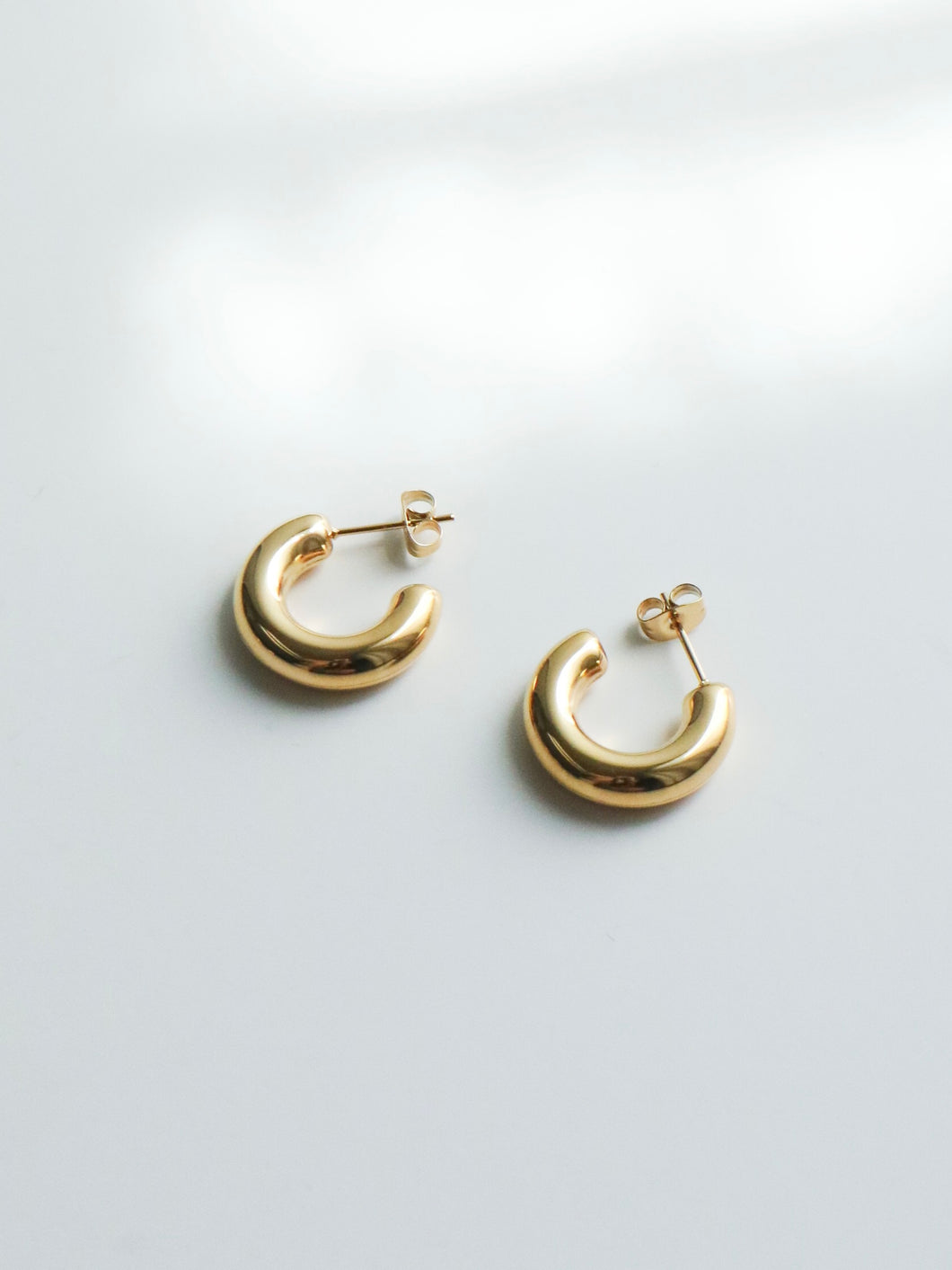 Gold Simple Cuff Earrings