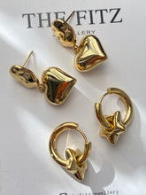 Load image into Gallery viewer, Golden Star Dangle Earrings - Waterproof
