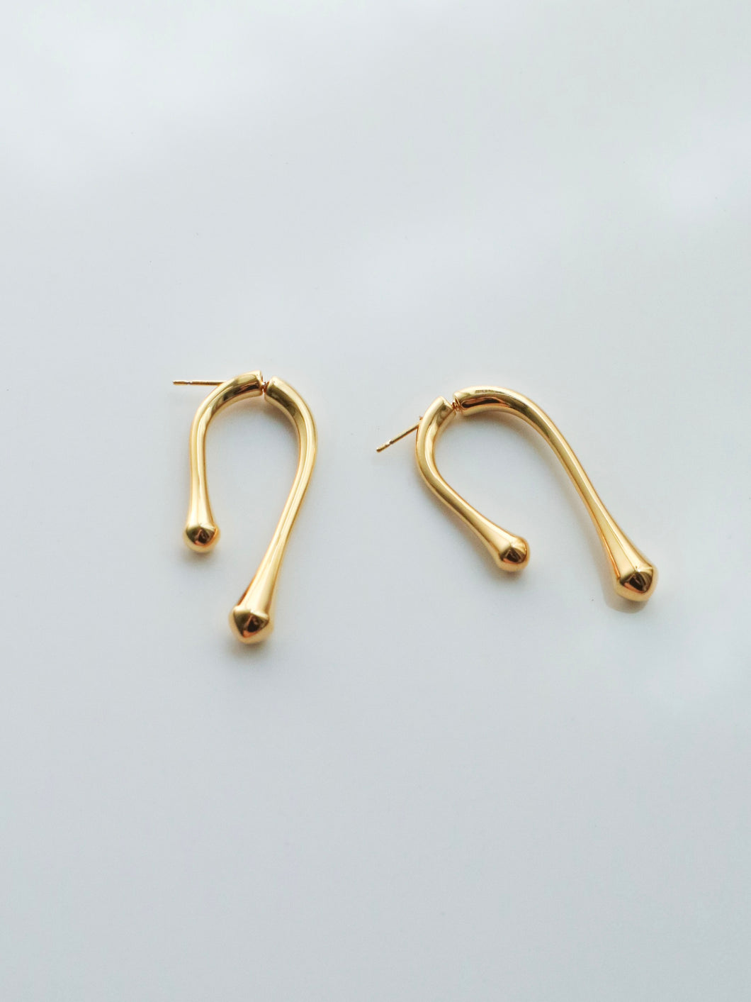Brass Two Chain Set Earrings