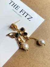 Load image into Gallery viewer, Brass Luxury Butterfly Shaped Earrings
