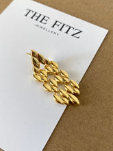 Load image into Gallery viewer, Brass Plain Chain Drop Earrings
