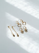 Load image into Gallery viewer, 3pcs Sparkling Cubic Drop Earrings Set
