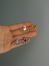 Load image into Gallery viewer, Silver Charming Curve Stud Earrings
