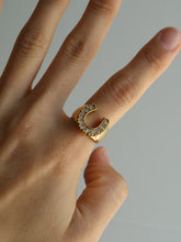 Load image into Gallery viewer, CZ Paved Lucky Horseshoe Ring
