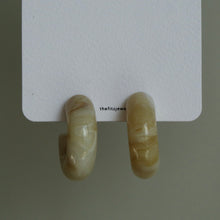 Load image into Gallery viewer, Beige Acrylic Earrings

