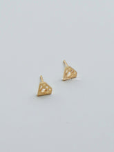 Load image into Gallery viewer, Gold Superman Stud Earrings
